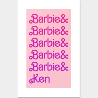 Barbie & Barbie & Barbie & Barbie & Barbie & Ken Posters and Art